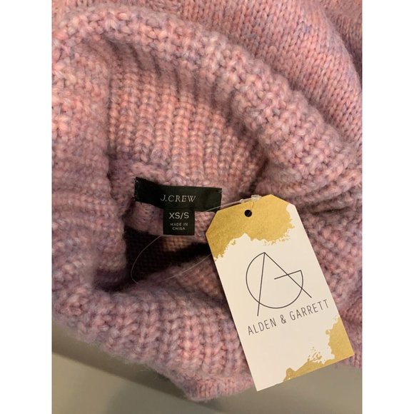 J.Crew Light Purple Wool Blend Turtleneck Poncho, Size XS/Small - Picture 6 of 6